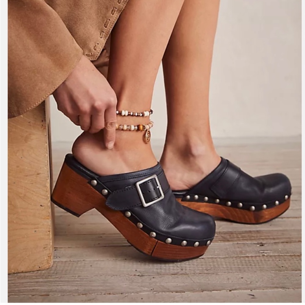 NWB Free People Culver City Clogs
